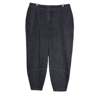 Oska Barrel Leg Jeans Womens Size 4 Black Cotton‎ Polyester PT-2475